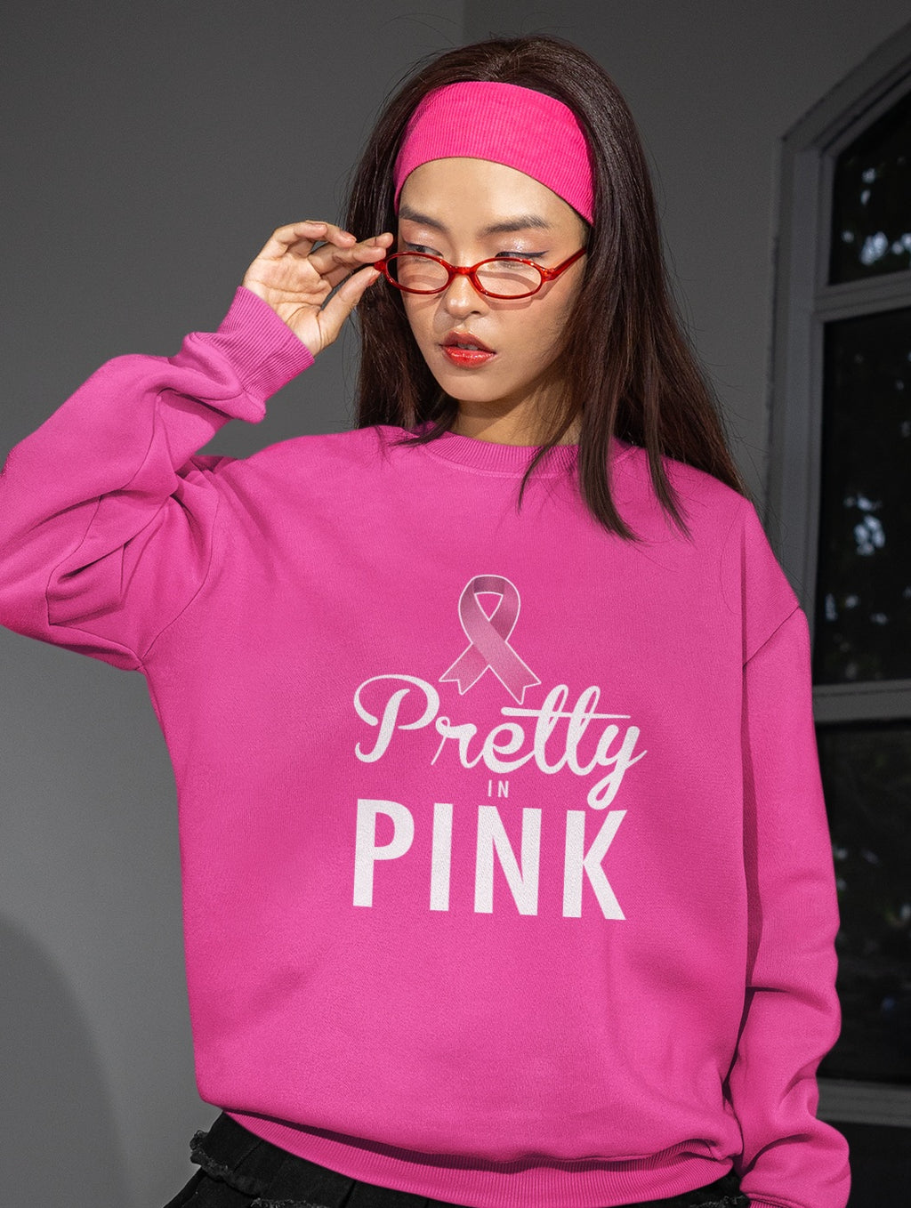 PRETTY IN PINK SWEATSHIRT